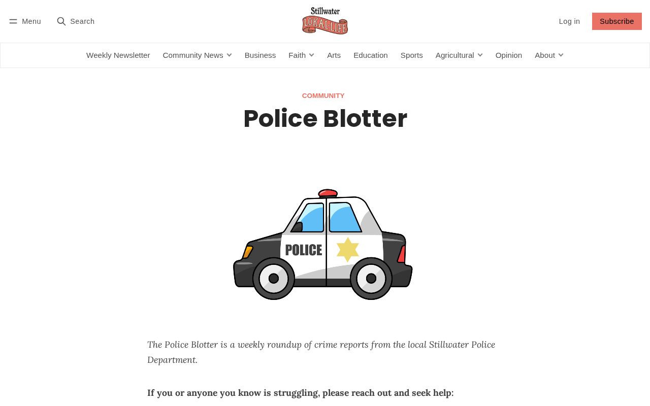 Payne County Stillwater police blotter record source